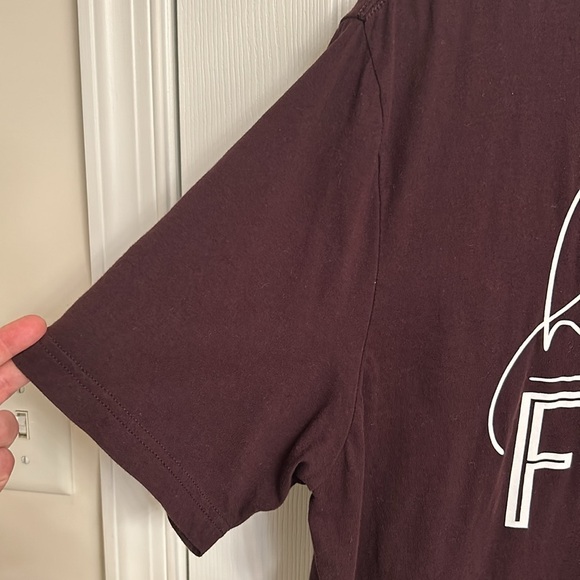 Bella + Canvas Burgundy Red Hello Fall Short Sleeve Cotton T-shirt Unisex 2XL - Picture 3 of 6